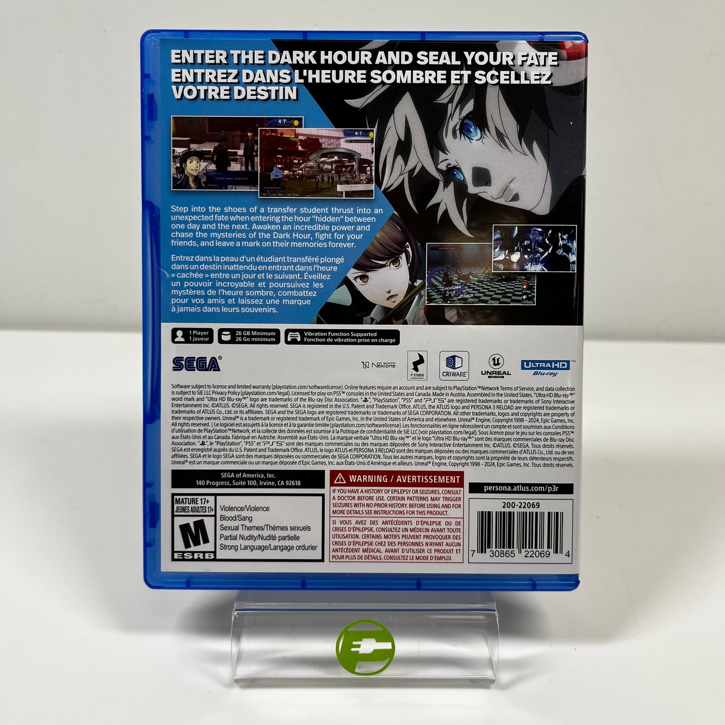 Persona 3 Reload (Sony PlayStation 5 PS5, 2024)