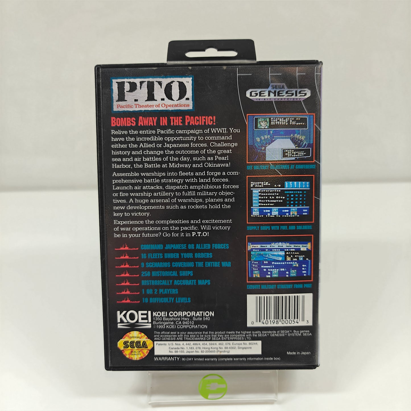 P.T.O. Pacific Theater of Operations (Sega Genesis, 1992)