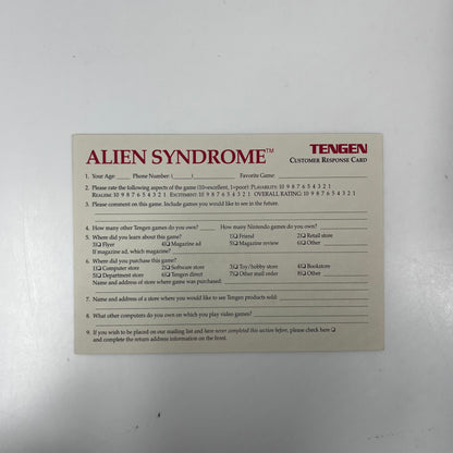 Alien Syndrome (Nintendo NES, 1988)