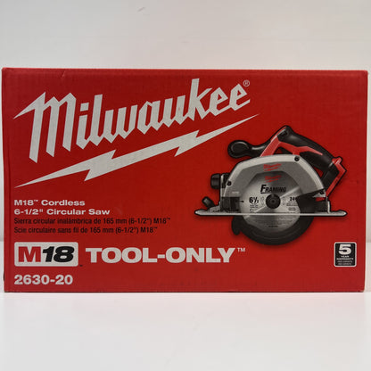 New Milwaukee 2630-20 M18 18V M18 Cordless 6-1/2" Circular Saw