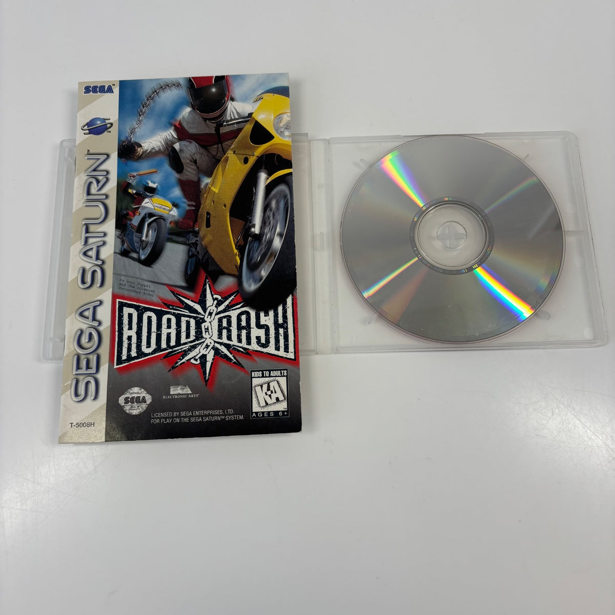 Road Rash (Sega Saturn, 1995) Disc and Manual – PayMore Bustleton