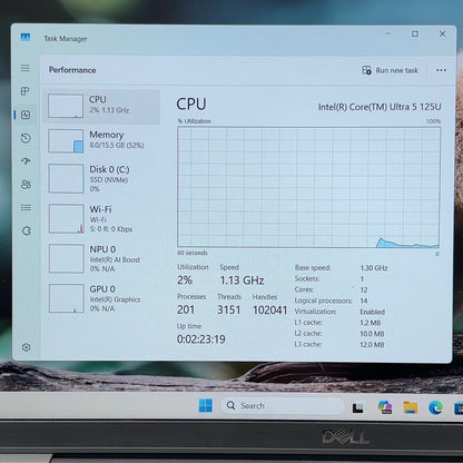 Dell Latitude 5550 15.6" Core Ultra 5 125U 1.3GHz 16GB RAM 512GB SSD