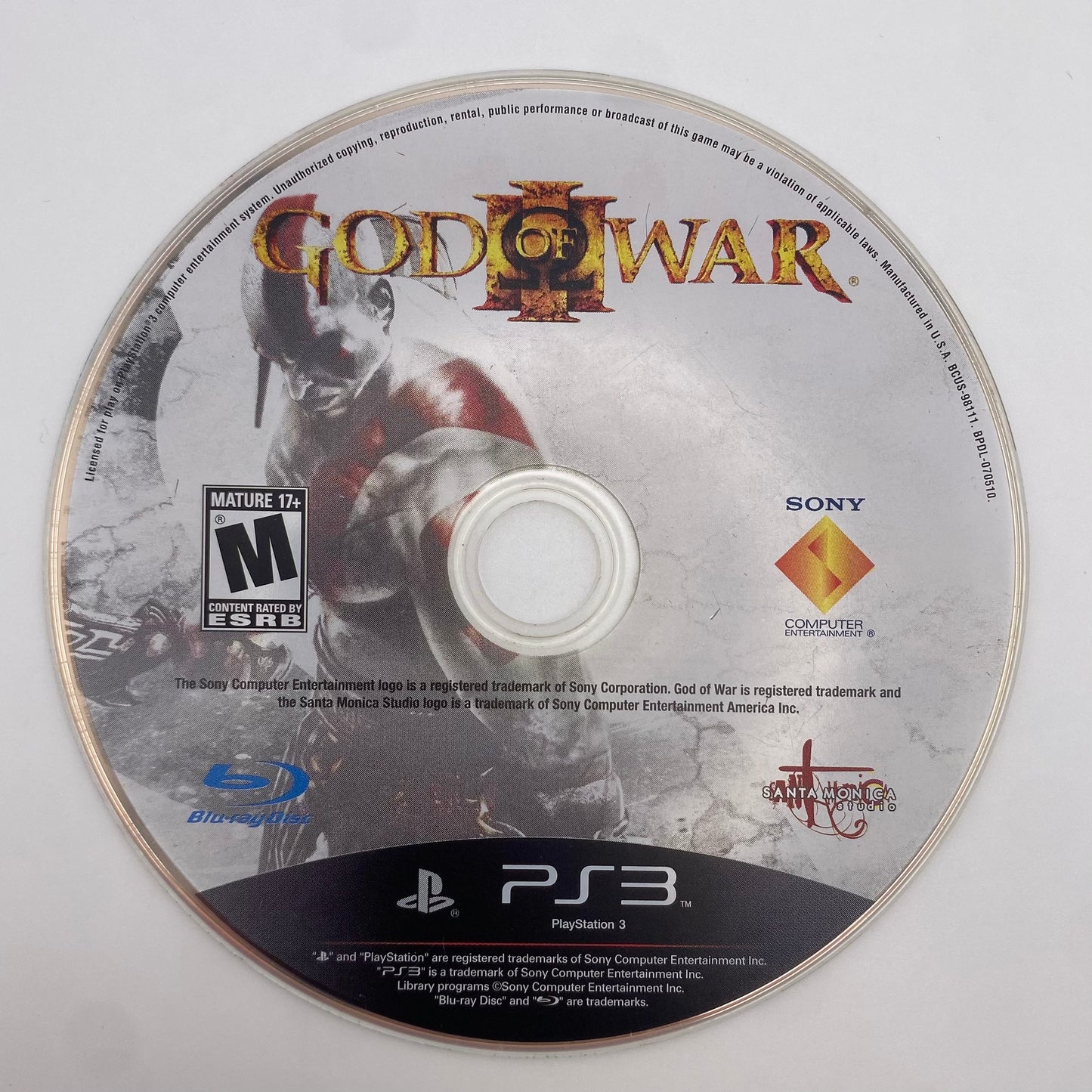 God of War Collection (Sony PlayStation 3 PS3, 2009) Disc Only