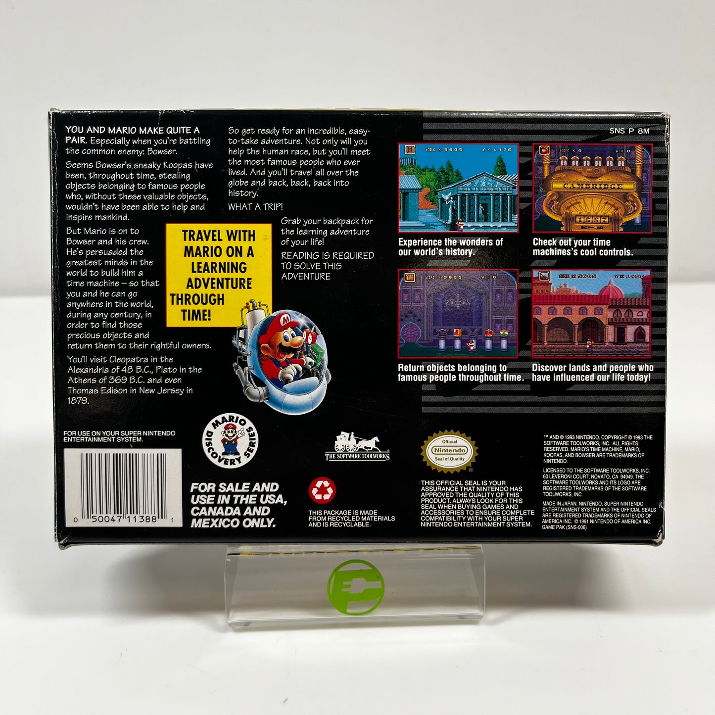 Mario's Time Machine (Super Nintendo SNES, 1993)