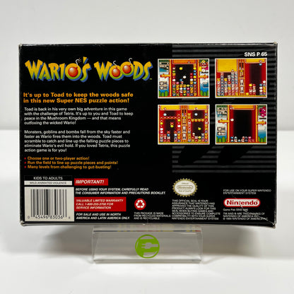 Wario's Woods (Super Nintendo SNES, 1994)