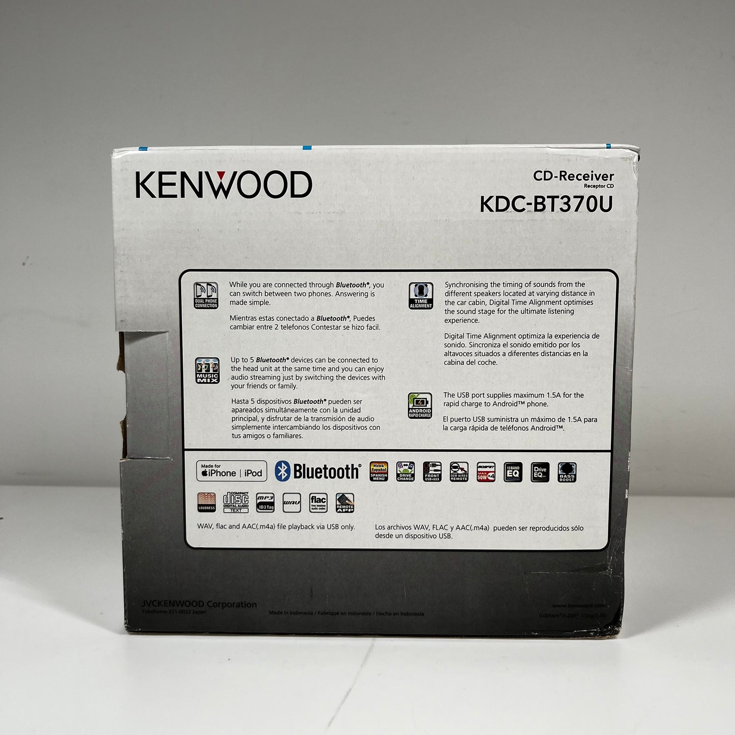 New Kenwood CD-Receiver KCD-BT370U