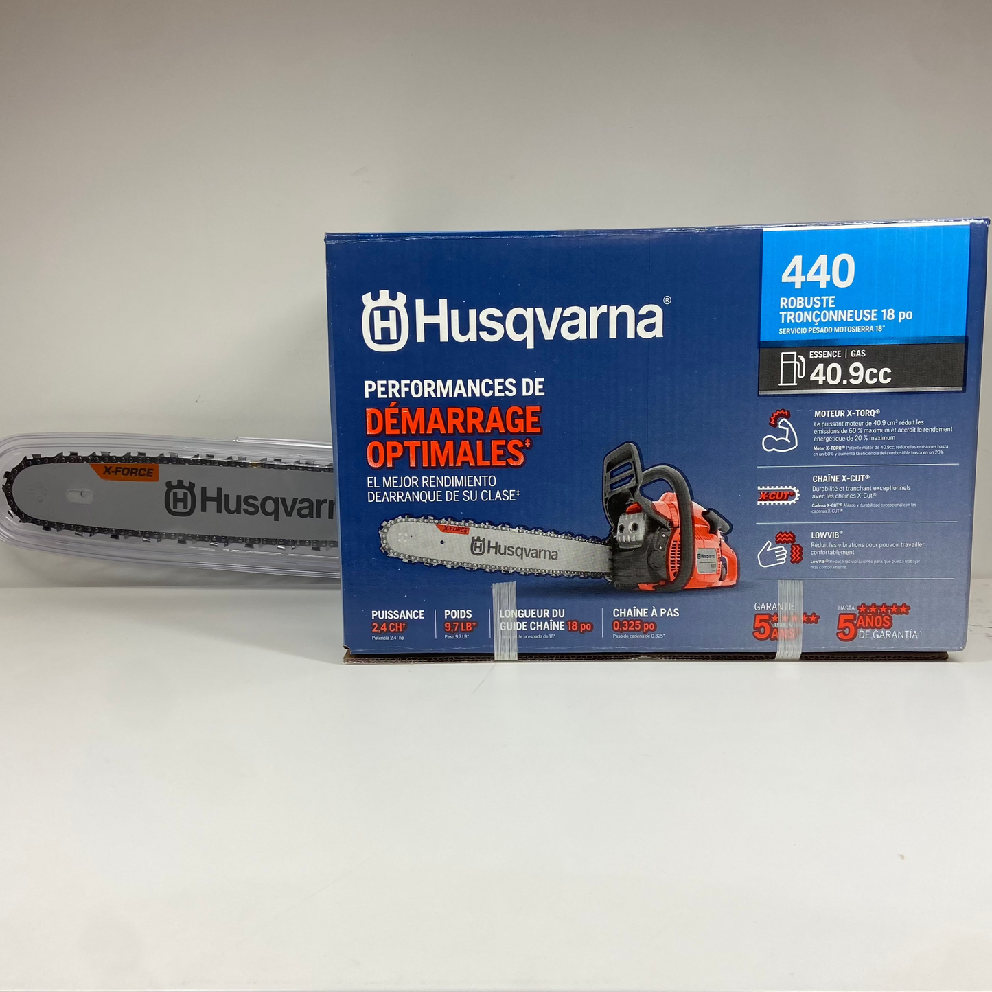 New Husqvarna 440 40.9CC Gas 18" Heavy Duty Chainsaw Tool Only