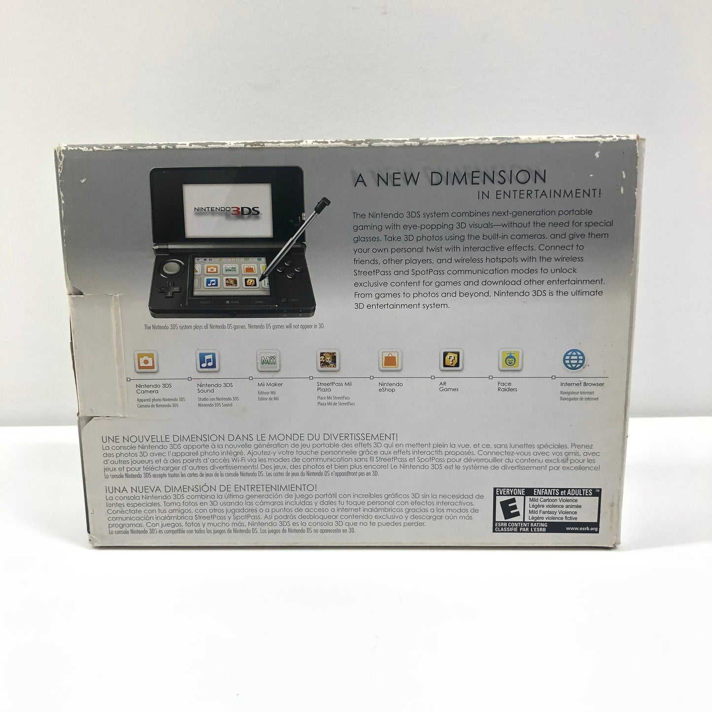 Nintendo 3DS Handheld Game Console Only CTR-001 Cosmo Black