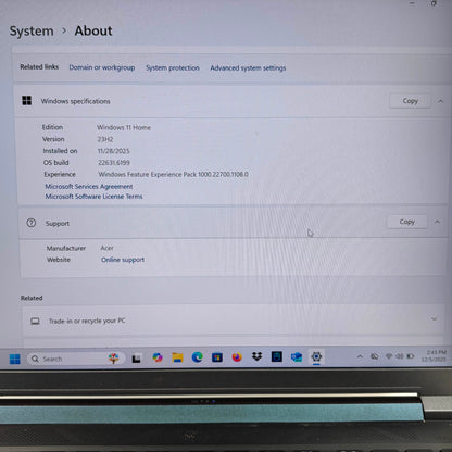 Acer Predator PT314-52S 14" i7-12700H 2.3GHz 16GB RAM 1TB SSD GeForce RTX 3060