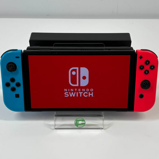 Nintendo Switch OLED Video Game Console HEG-001 Red/Blue
