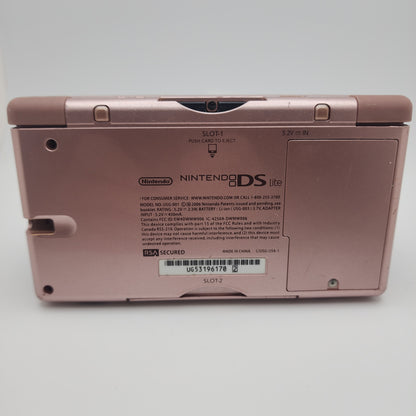 Nintendo DS Lite Handheld Game Console Only USG-001 Metallic Rose