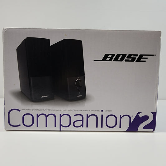 New Bose Companion 2 Series III Multimedia Speaker System Black 354495-1100