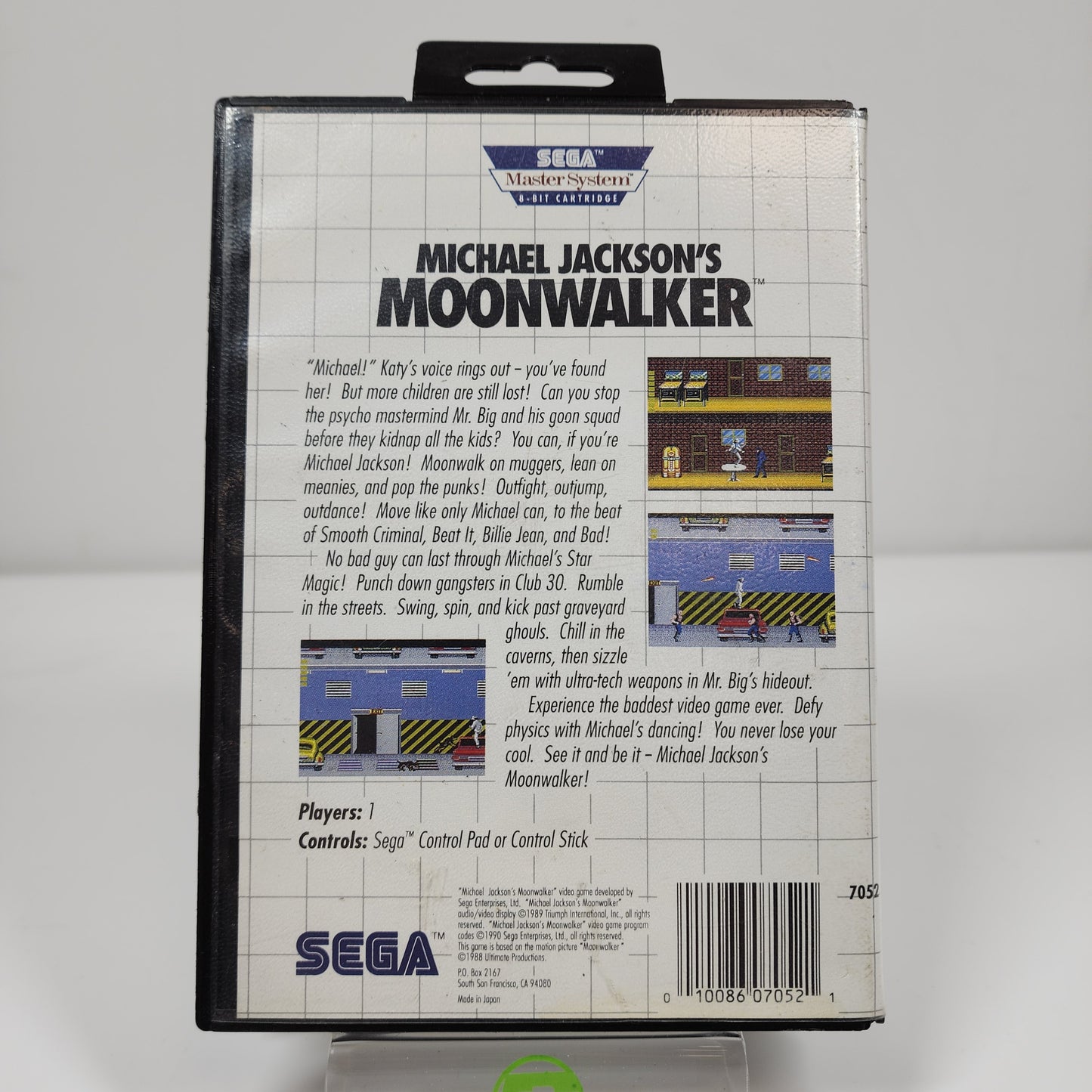 Michael Jackson's Moonwalker (Sega Master System, 1988)