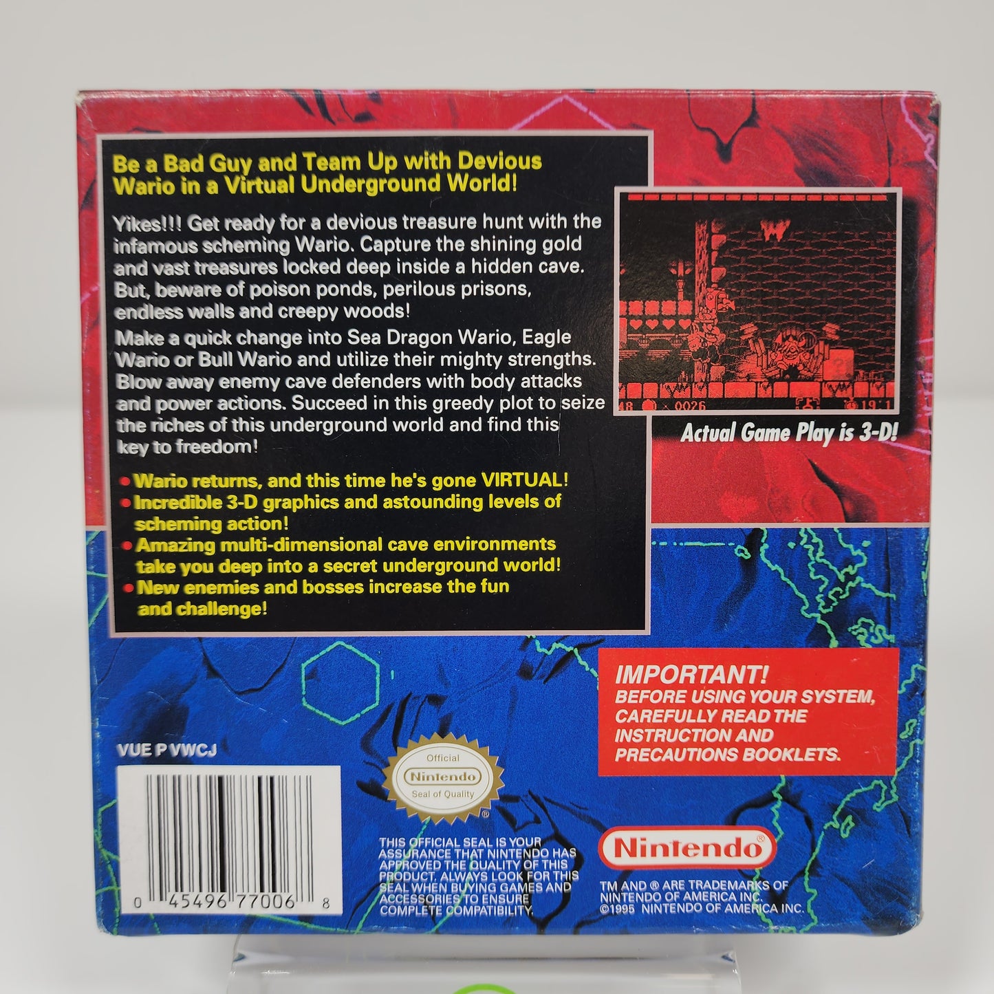 Wario Land (Nintendo Virtual Boy, 1995)