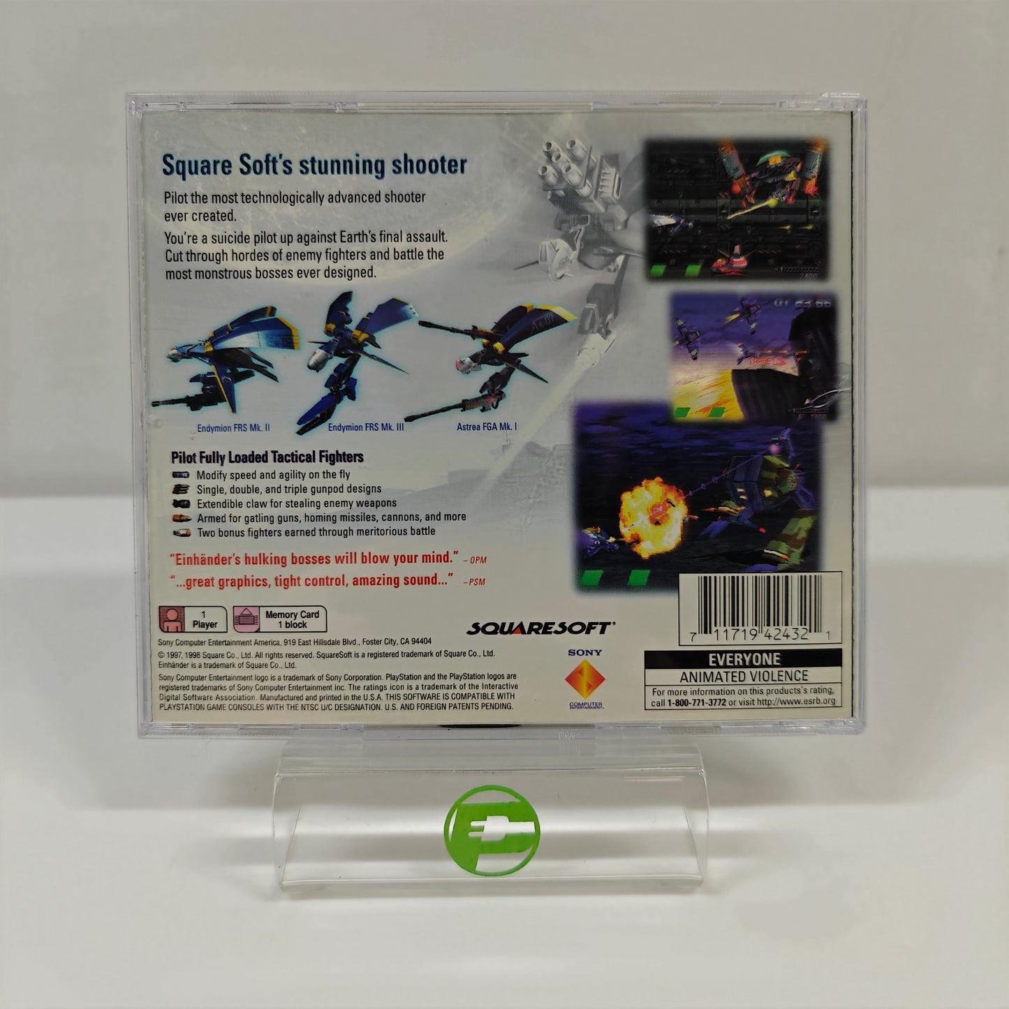 Einhander (Sony PlayStation 1 PS1, 1998)