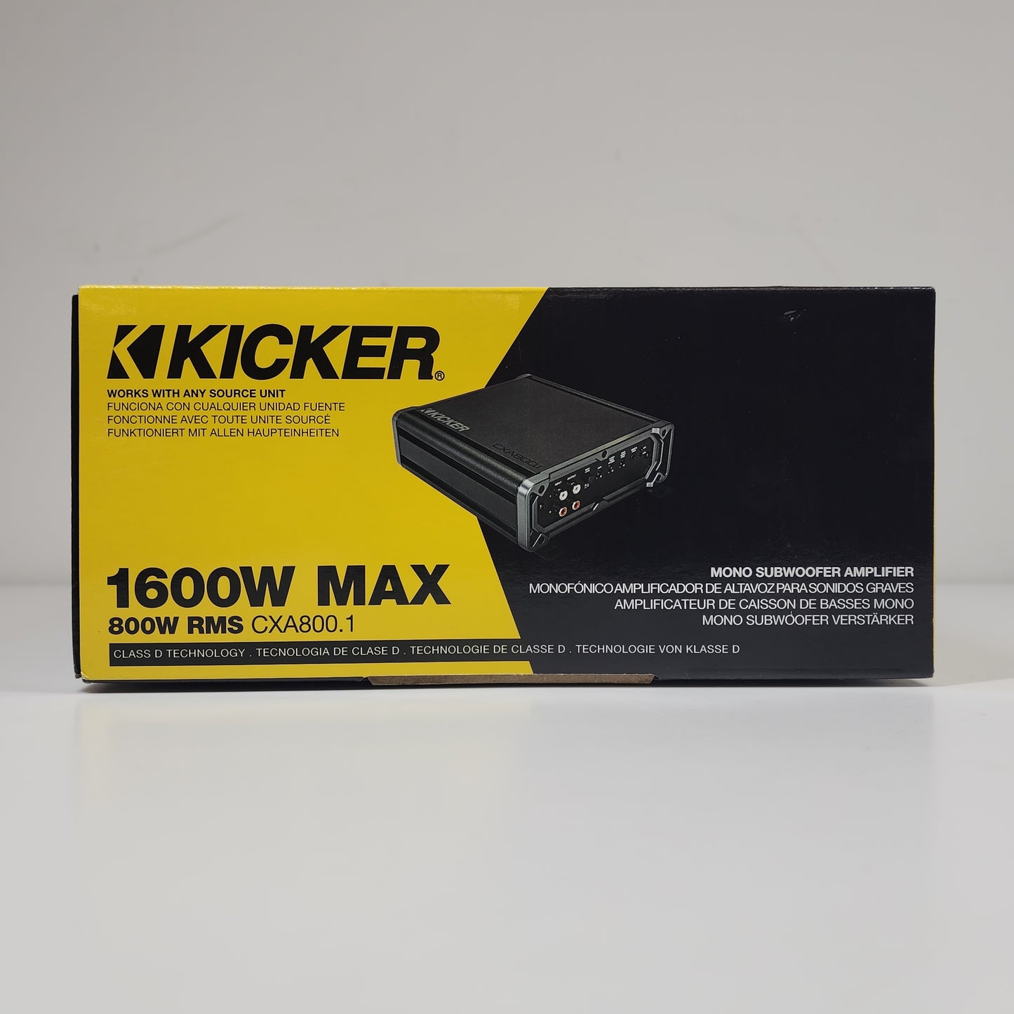 New Kicker CXA8001 800W 1 Channel Mono Subwoofer Amplifier