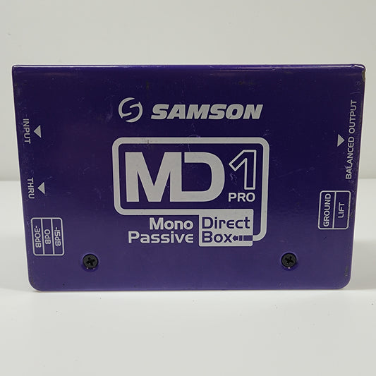 Samson MD1 Pro 1 Channel Mono Passive Direct Box