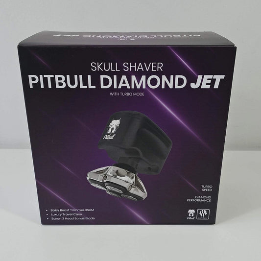 New Skull Shaver Pitbull Diamond Jet Electric Razor PBD-JET-9100