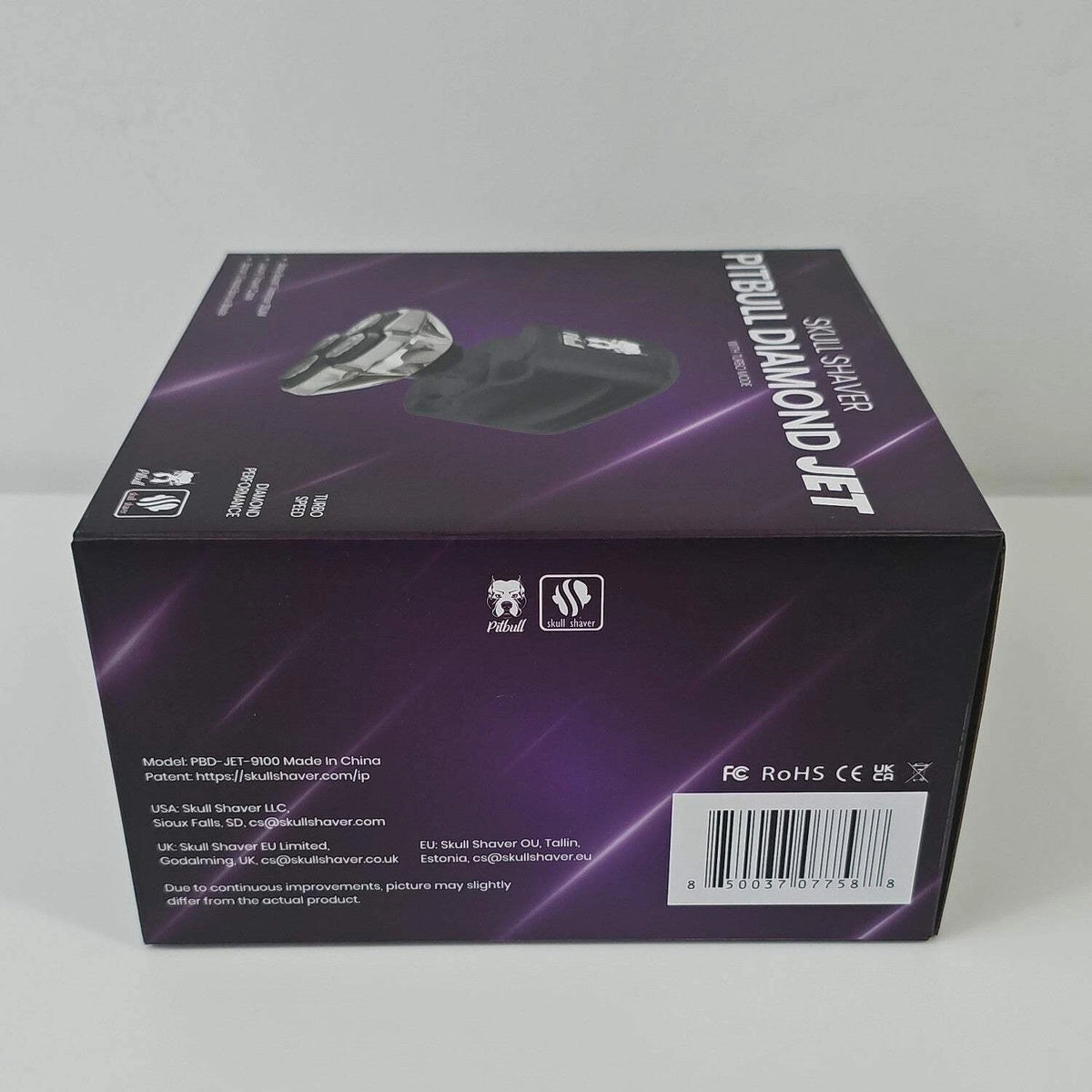 New Skull Shaver Pitbull Diamond Jet Electric Razor PBD-JET-9100